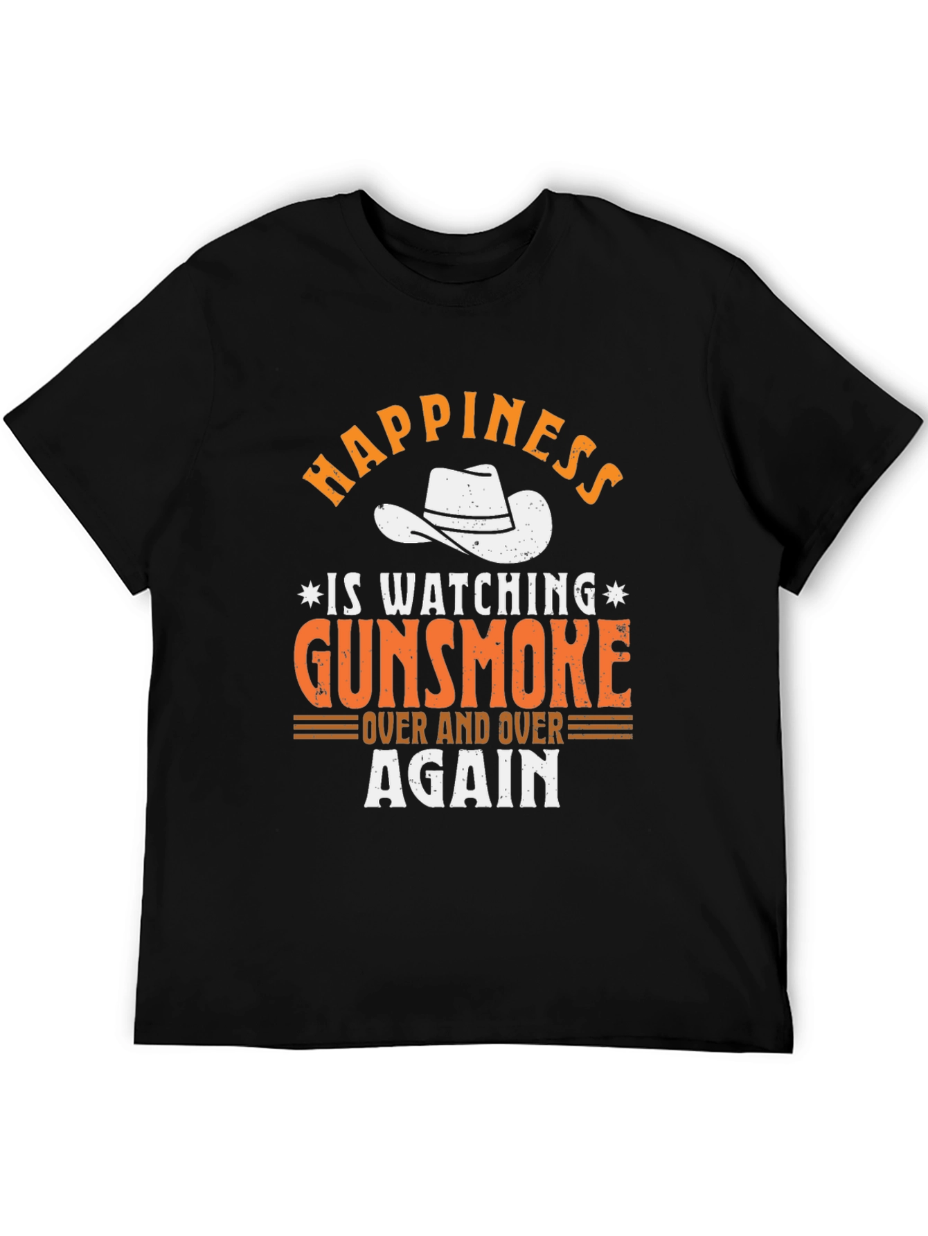 Gunsmoke Graphic Tee - Cowboy Hat Happiness T-Shirt
