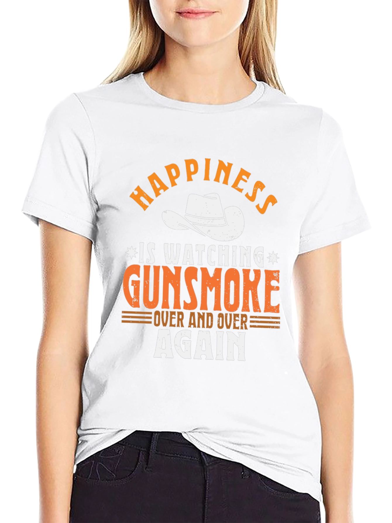 Gunsmoke Graphic Tee - Cowboy Hat Happiness T-Shirt