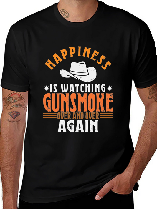 Gunsmoke Graphic Tee - Cowboy Hat Happiness T-Shirt