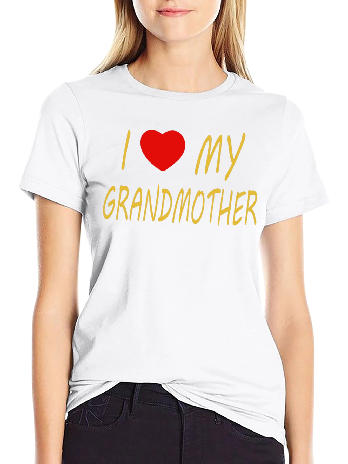 I Heart My Grandmother Black T-Shirt