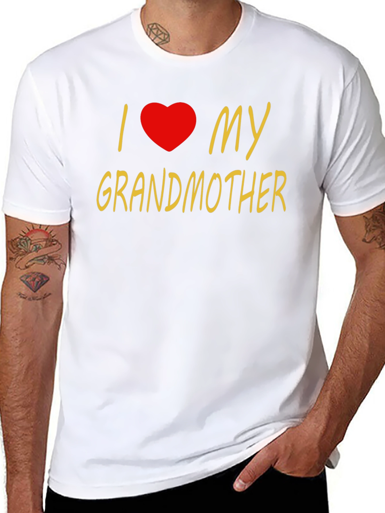 I Heart My Grandmother Black T-Shirt