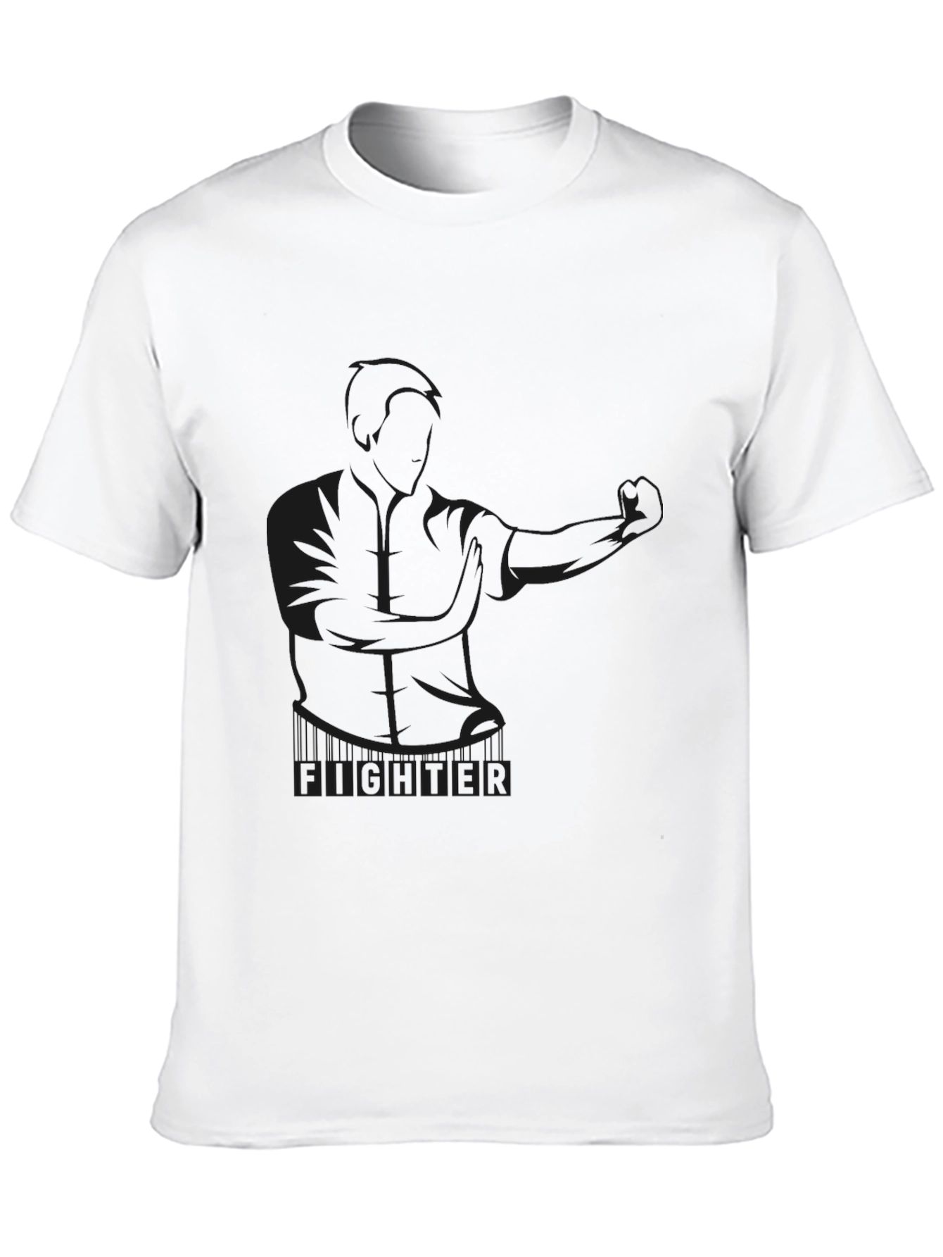 Fighter Graphic Black T-Shirt