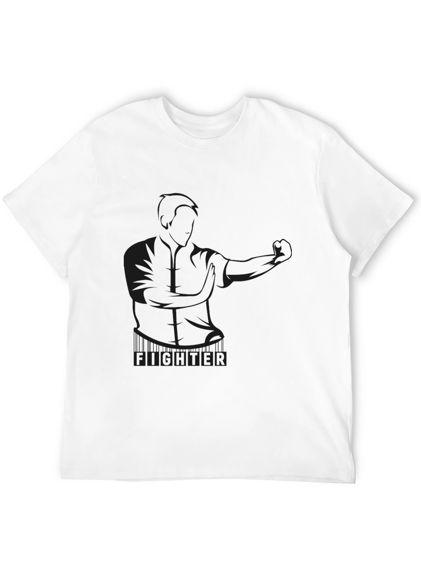 Fighter Graphic Black T-Shirt