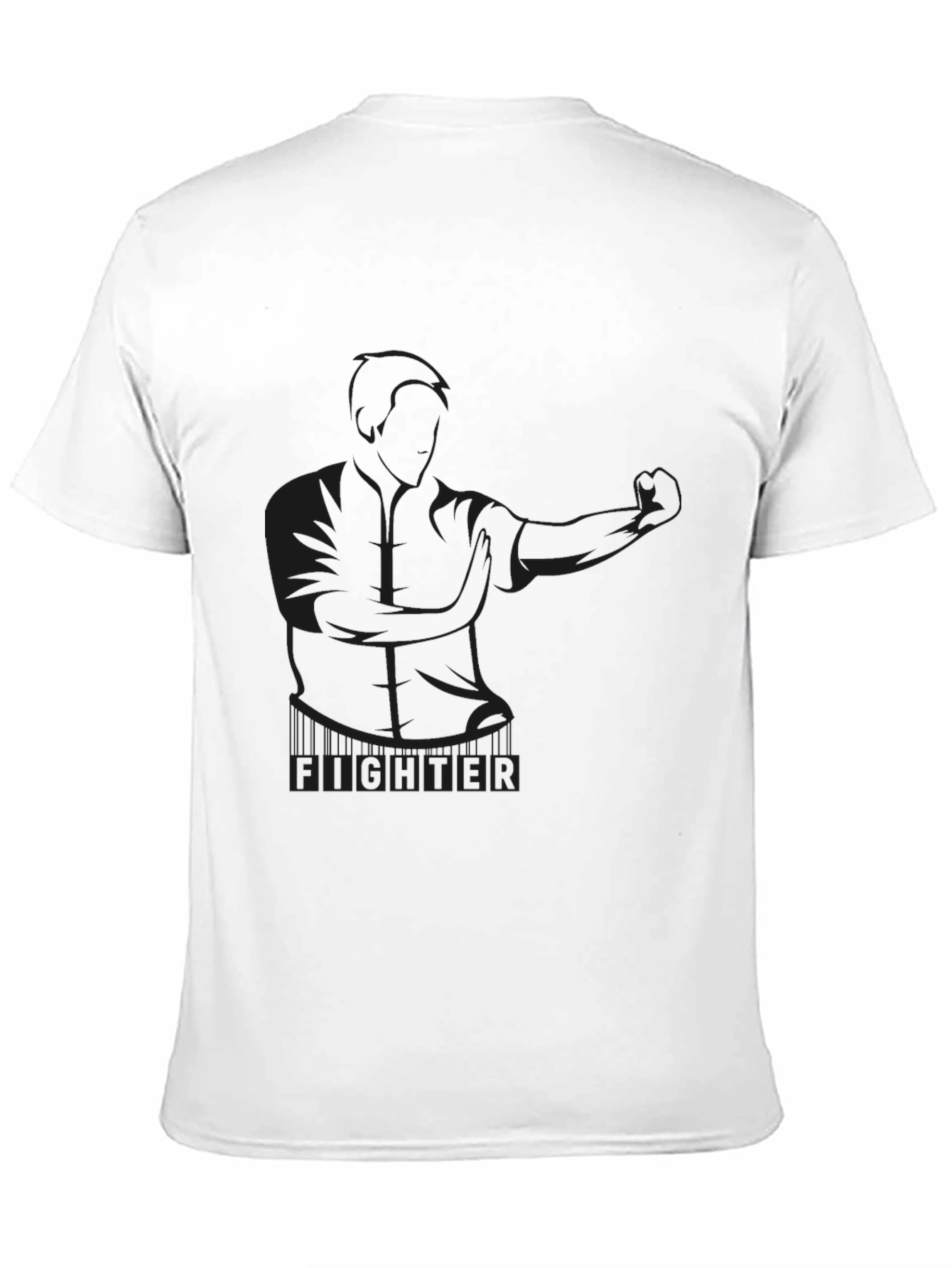 Fighter Graphic Black T-Shirt