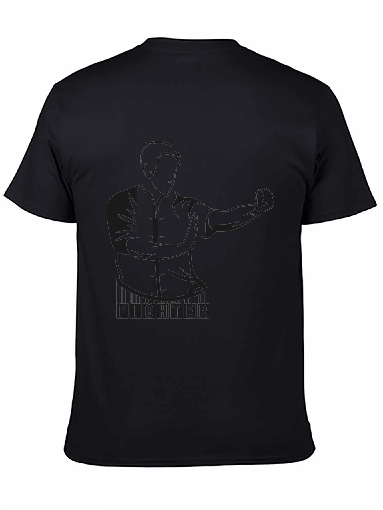 Fighter Graphic Black T-Shirt