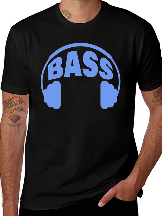 Bass Headphone Graphic T-Shirt - Music Lover Tee