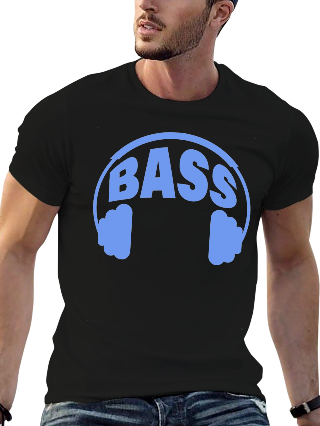 Bass Headphone Graphic T-Shirt - Music Lover Tee