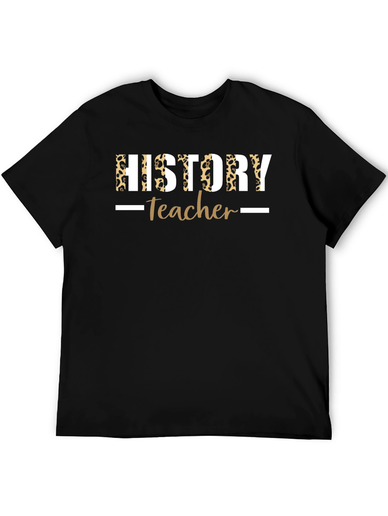 History Teacher Leopard Print T-Shirt