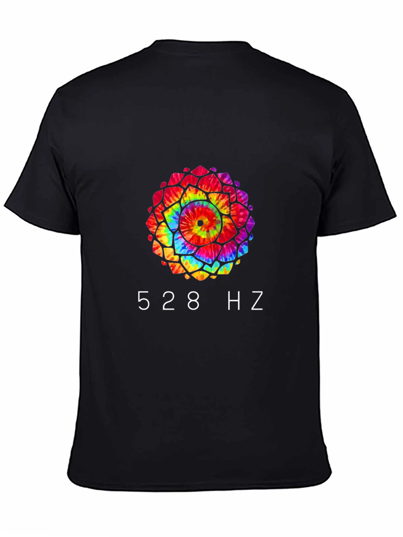 528 Hz Tie-Dye Mandala Graphic Tee