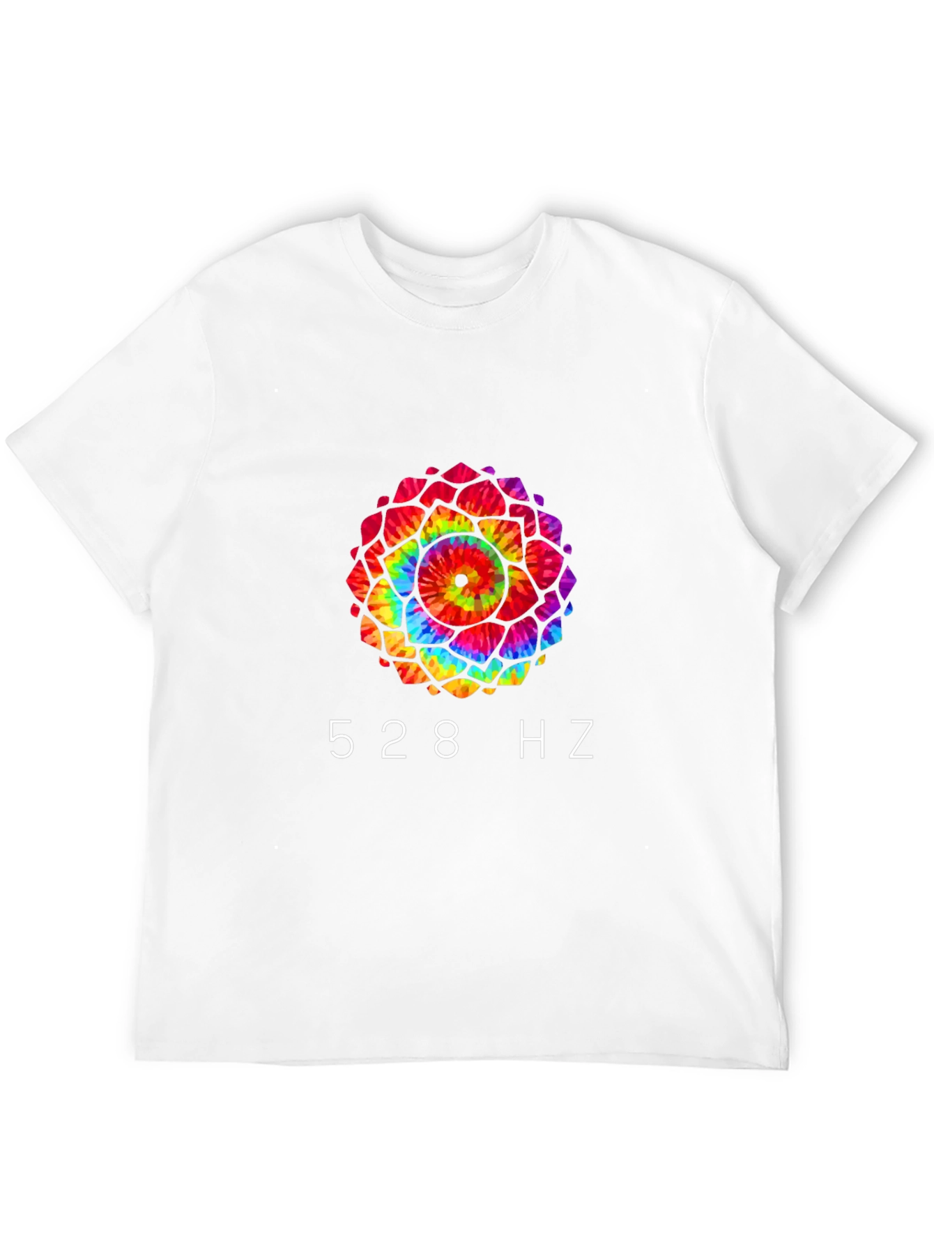 528 Hz Tie-Dye Mandala Graphic Tee