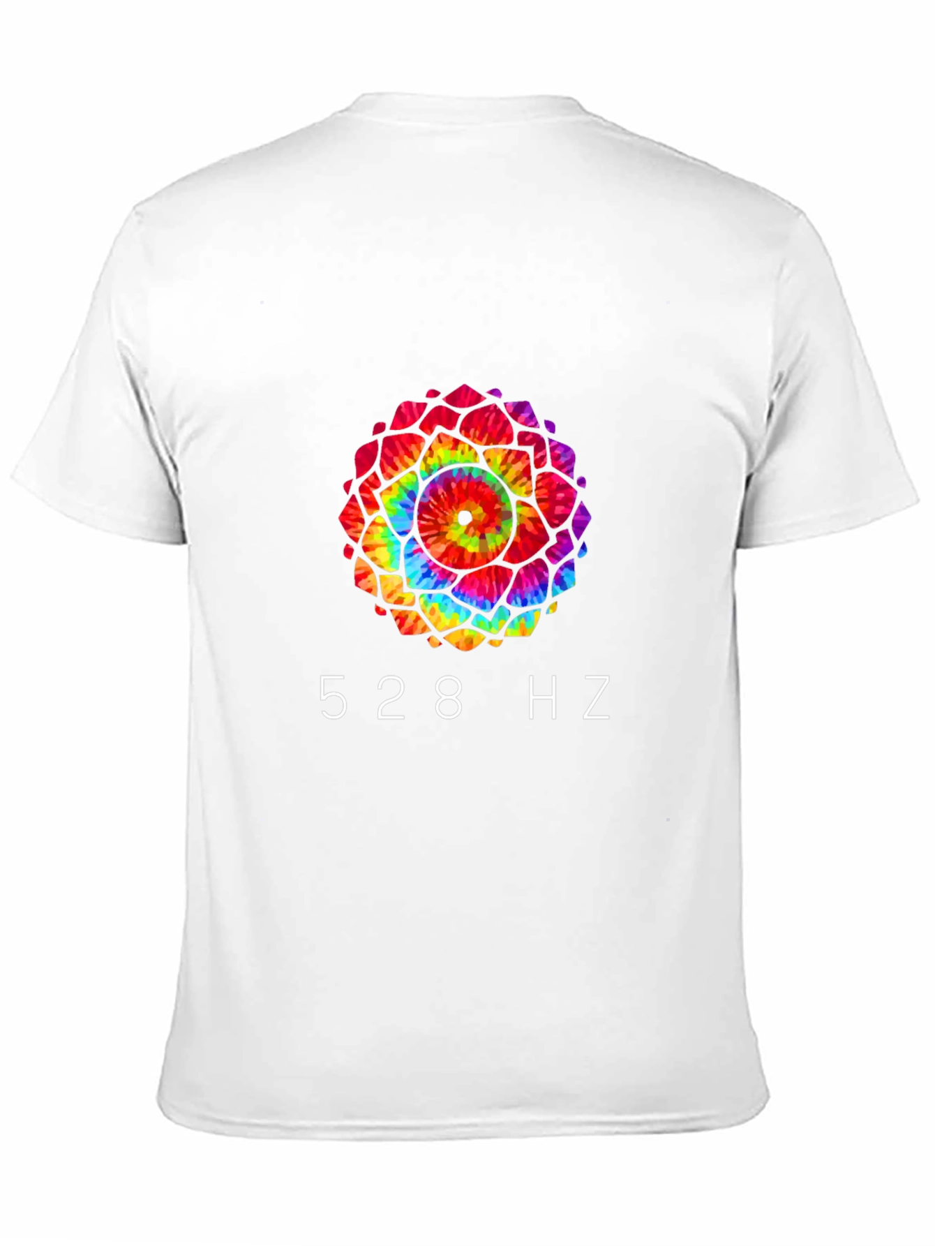 528 Hz Tie-Dye Mandala Graphic Tee