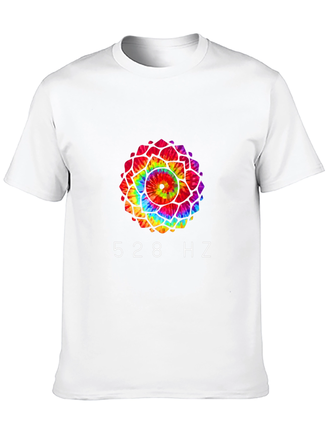 528 Hz Tie-Dye Mandala Graphic Tee