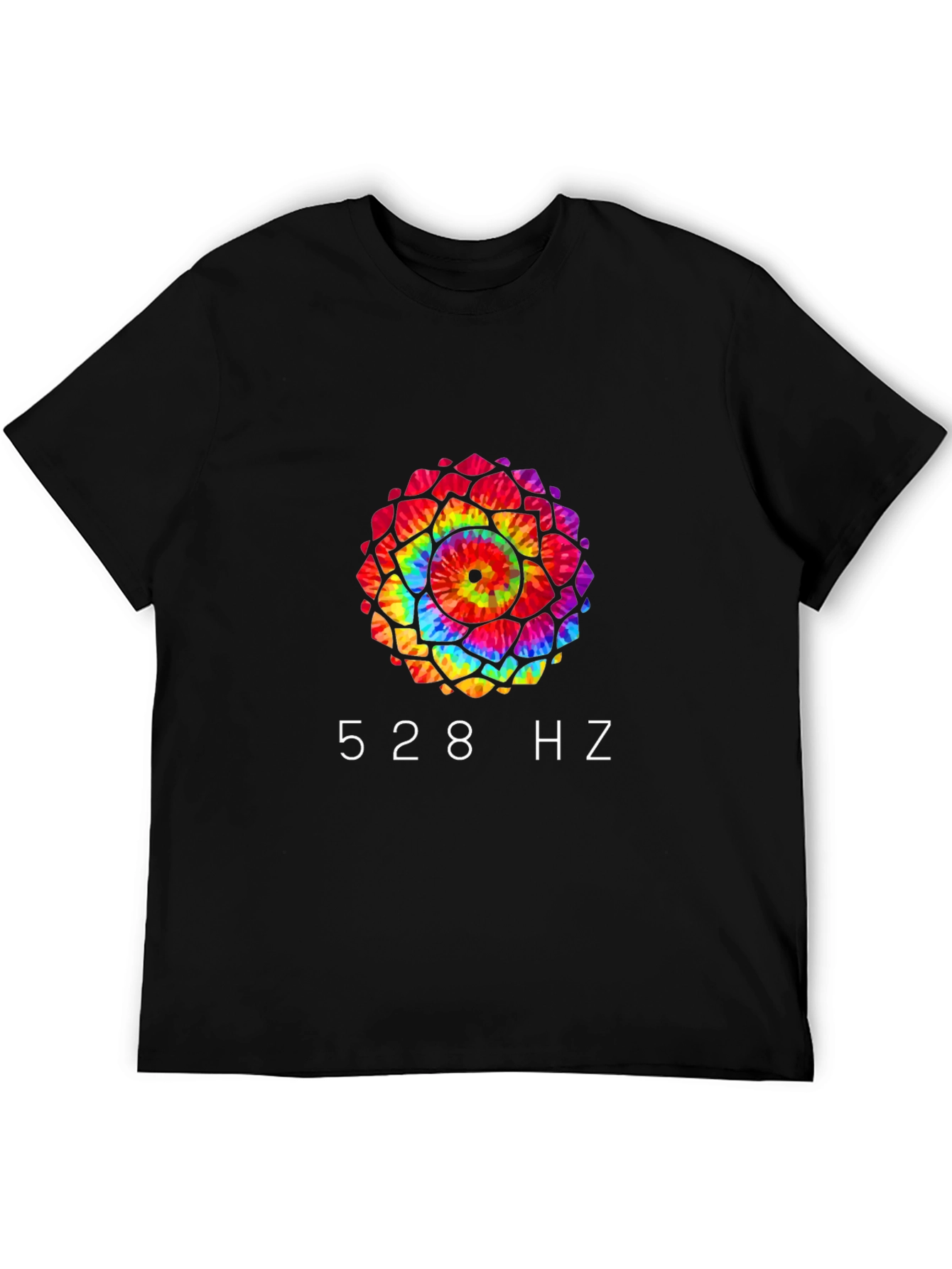 528 Hz Tie-Dye Mandala Graphic Tee