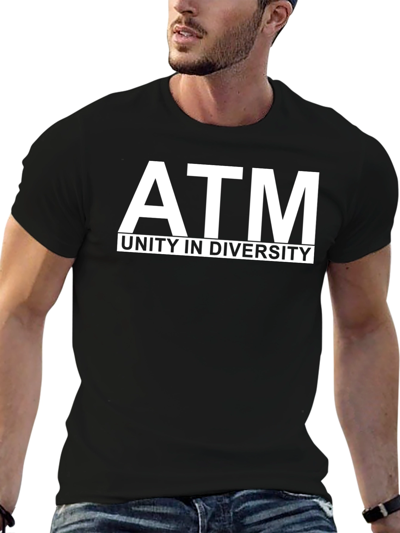 ATM Unity in Diversity Black Graphic Tee