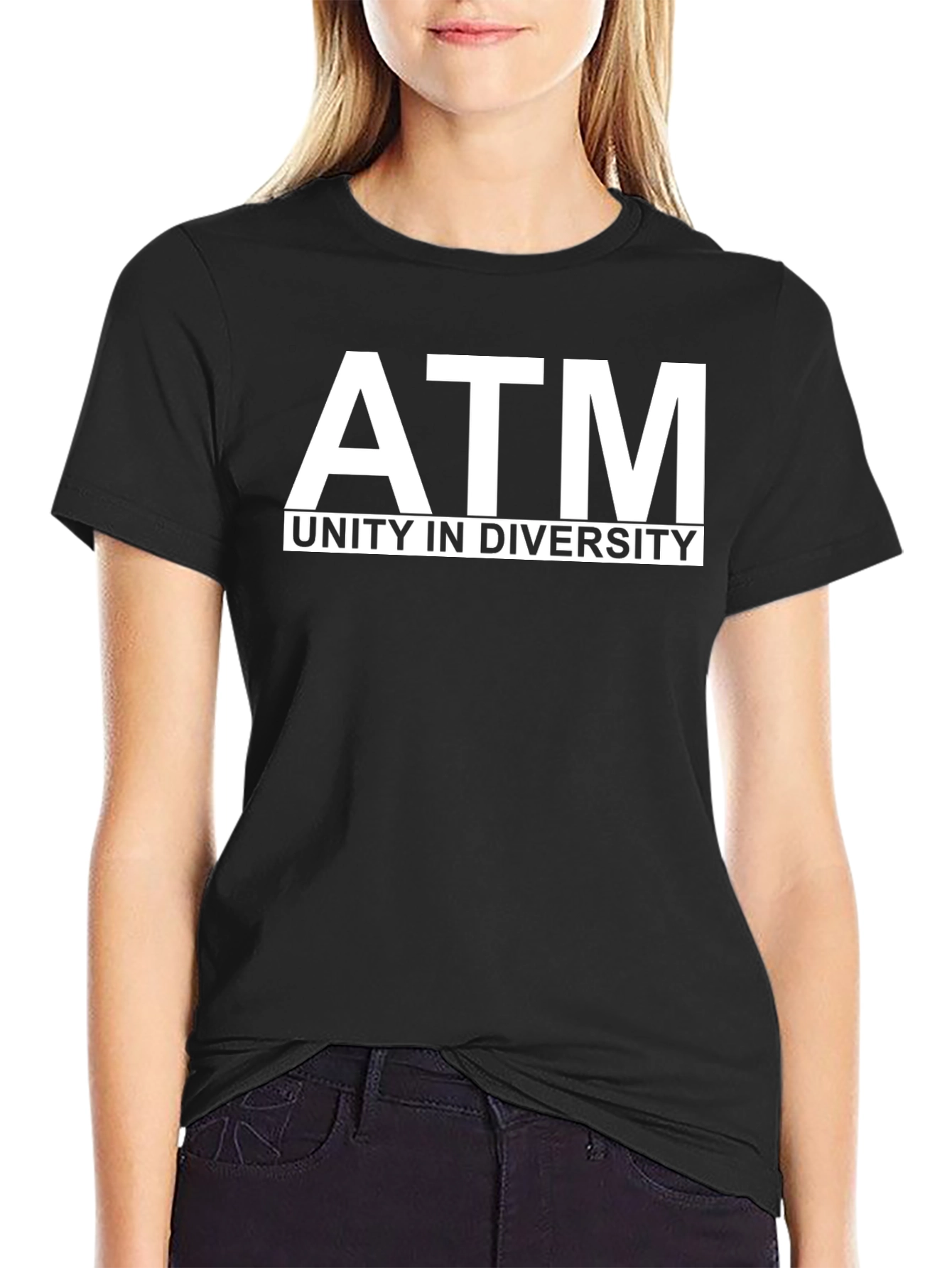 ATM Unity in Diversity Black Graphic Tee