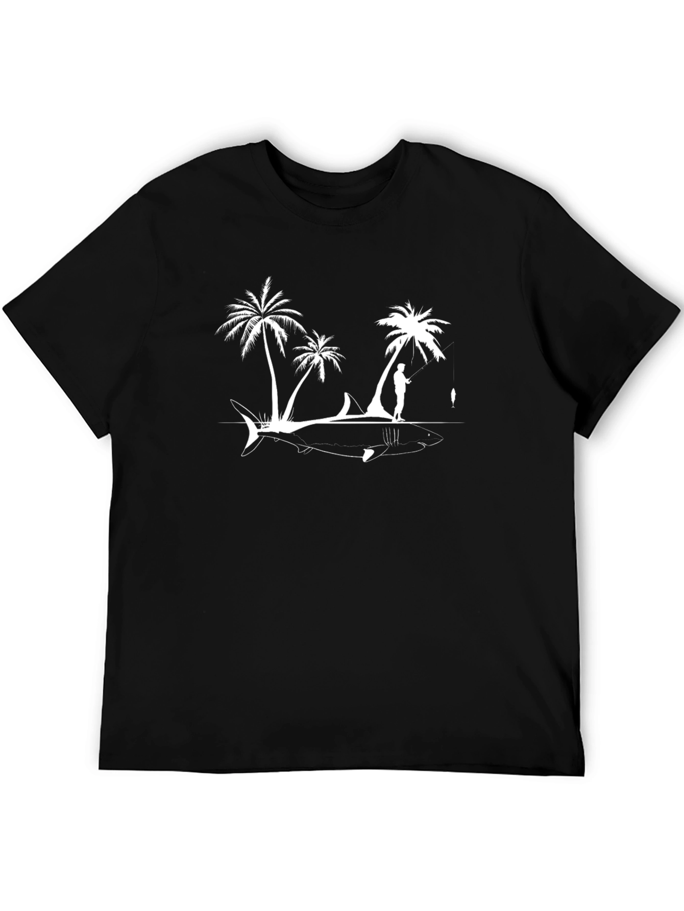Island Shark Fishing Graphic Tee