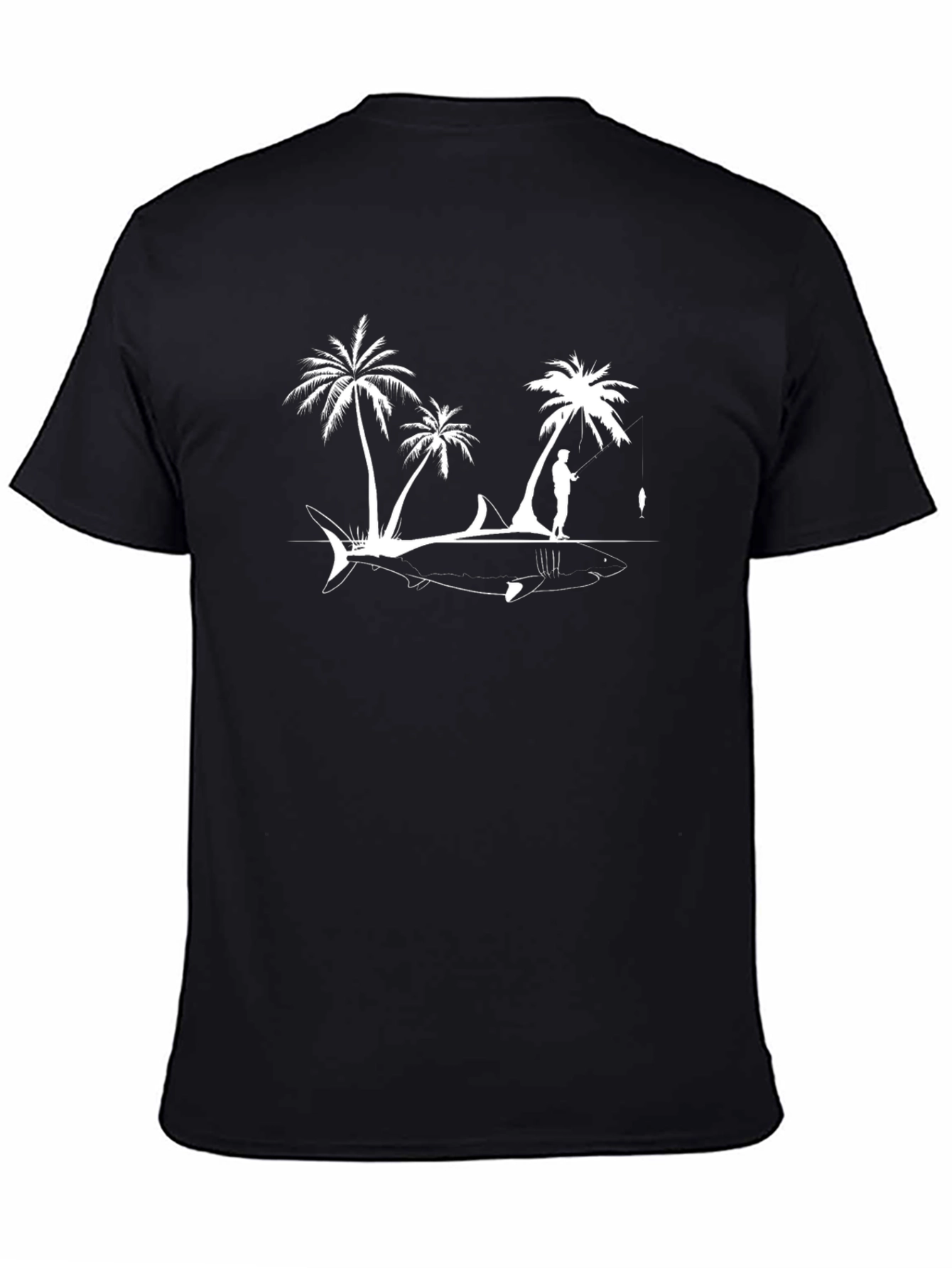 Island Shark Fishing Graphic Tee
