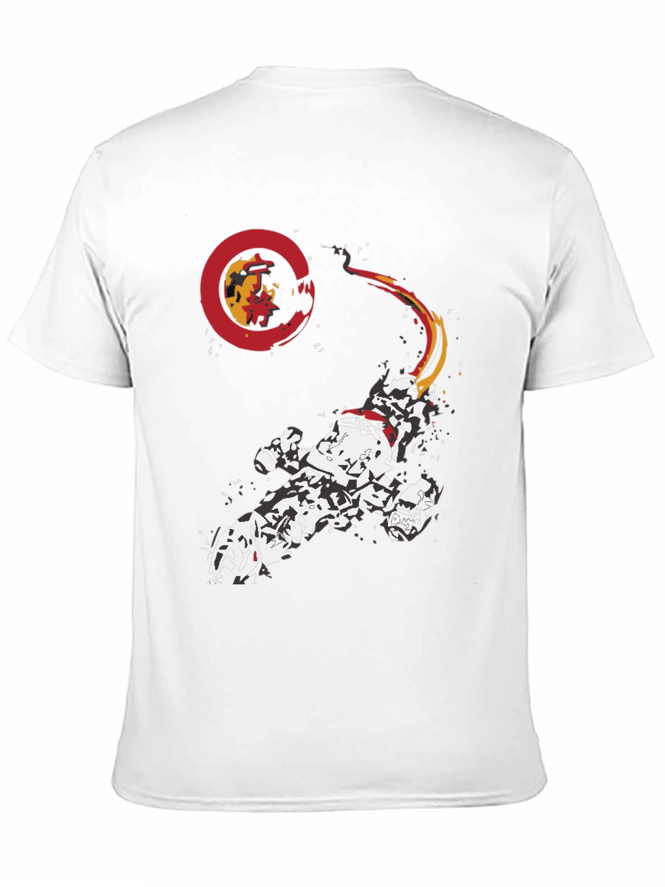 Sci-Fi Spaceship Graphic Tee - Black Cotton Blend