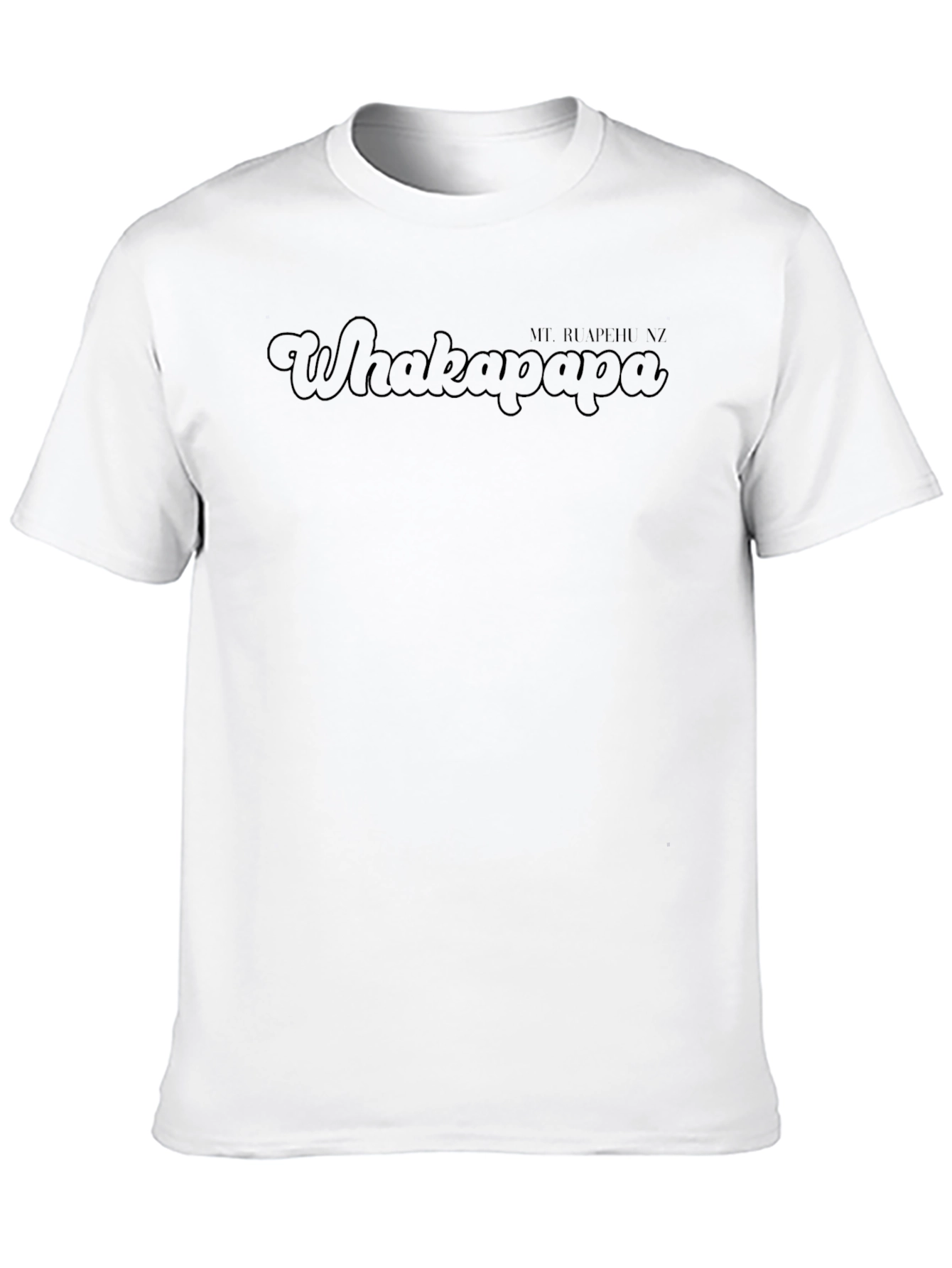 Whakapapa Black Tee - Mt Ruapehu NZ