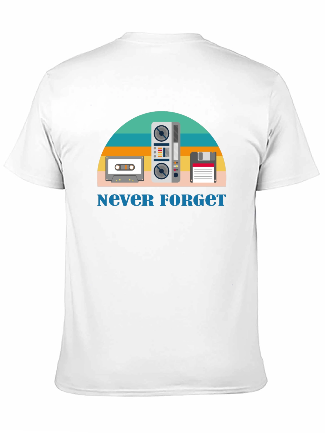 Retro Tech T-Shirt - Never Forget Cassettes