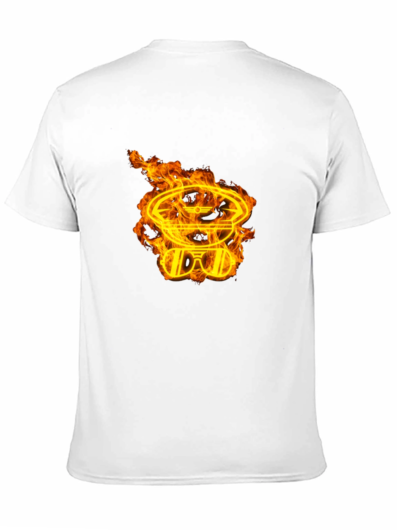 Fiery Aviator Graphic Black T-Shirt