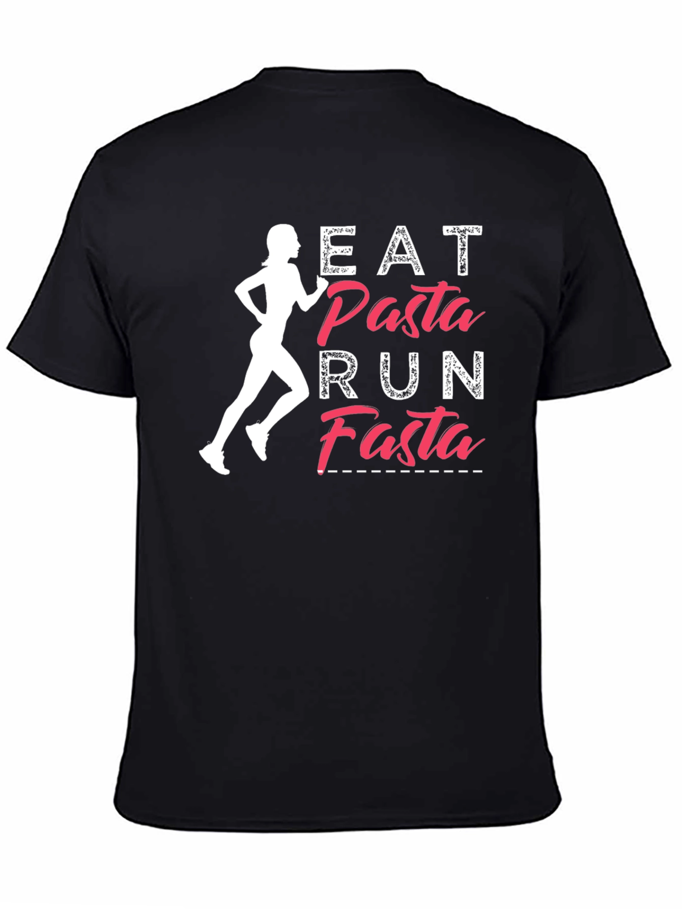 Eat Pasta Run Fasta Graphic T-Shirt - Running Tee