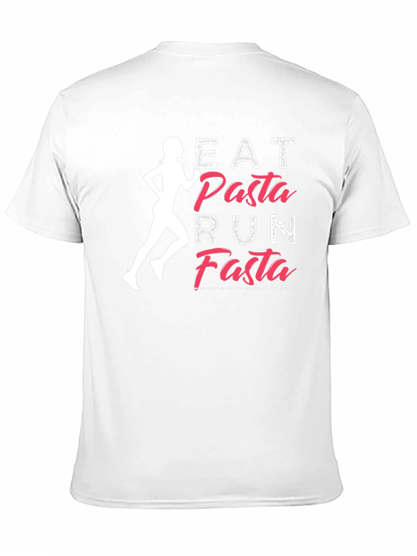 Eat Pasta Run Fasta Graphic T-Shirt - Running Tee