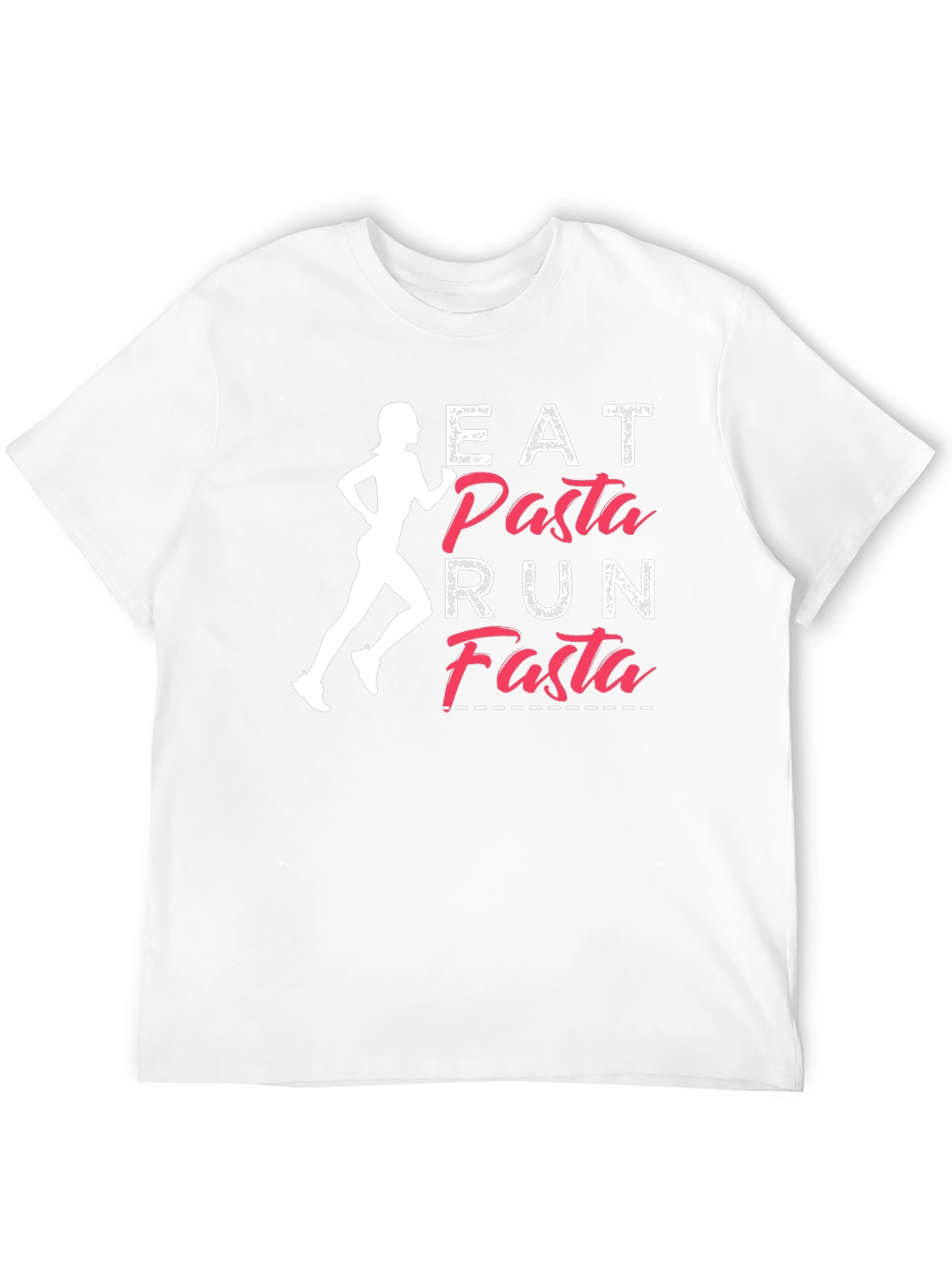 Eat Pasta Run Fasta Graphic T-Shirt - Running Tee
