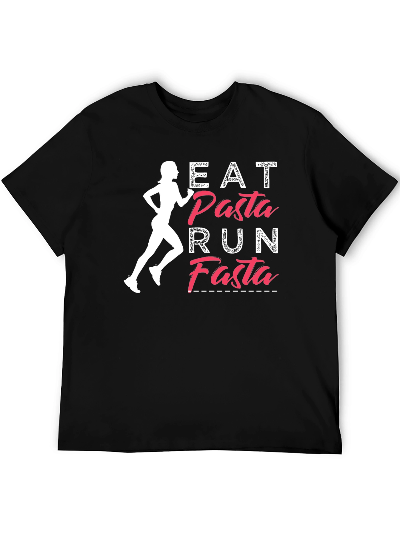 Eat Pasta Run Fasta Graphic T-Shirt - Running Tee
