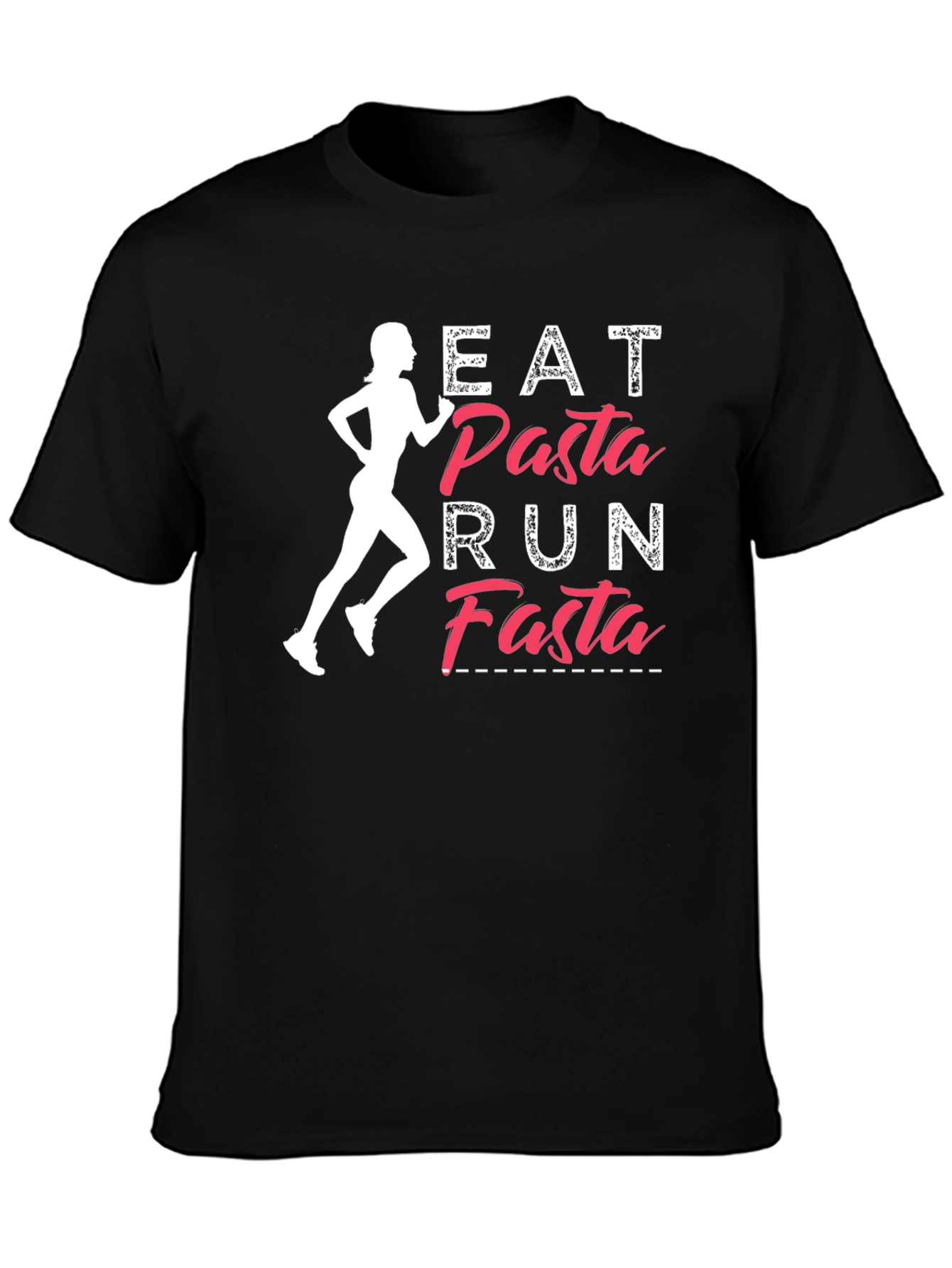Eat Pasta Run Fasta Graphic T-Shirt - Running Tee