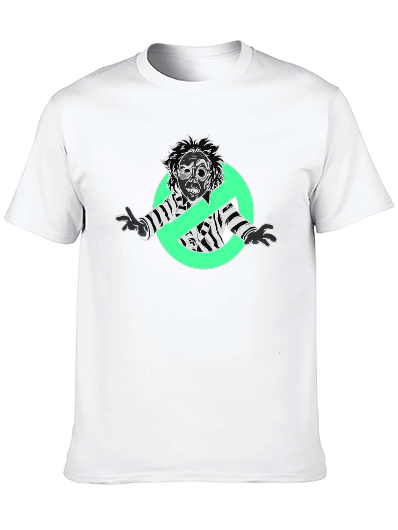 Beetlejuice Ghostbusters Mashup Black T-Shirt