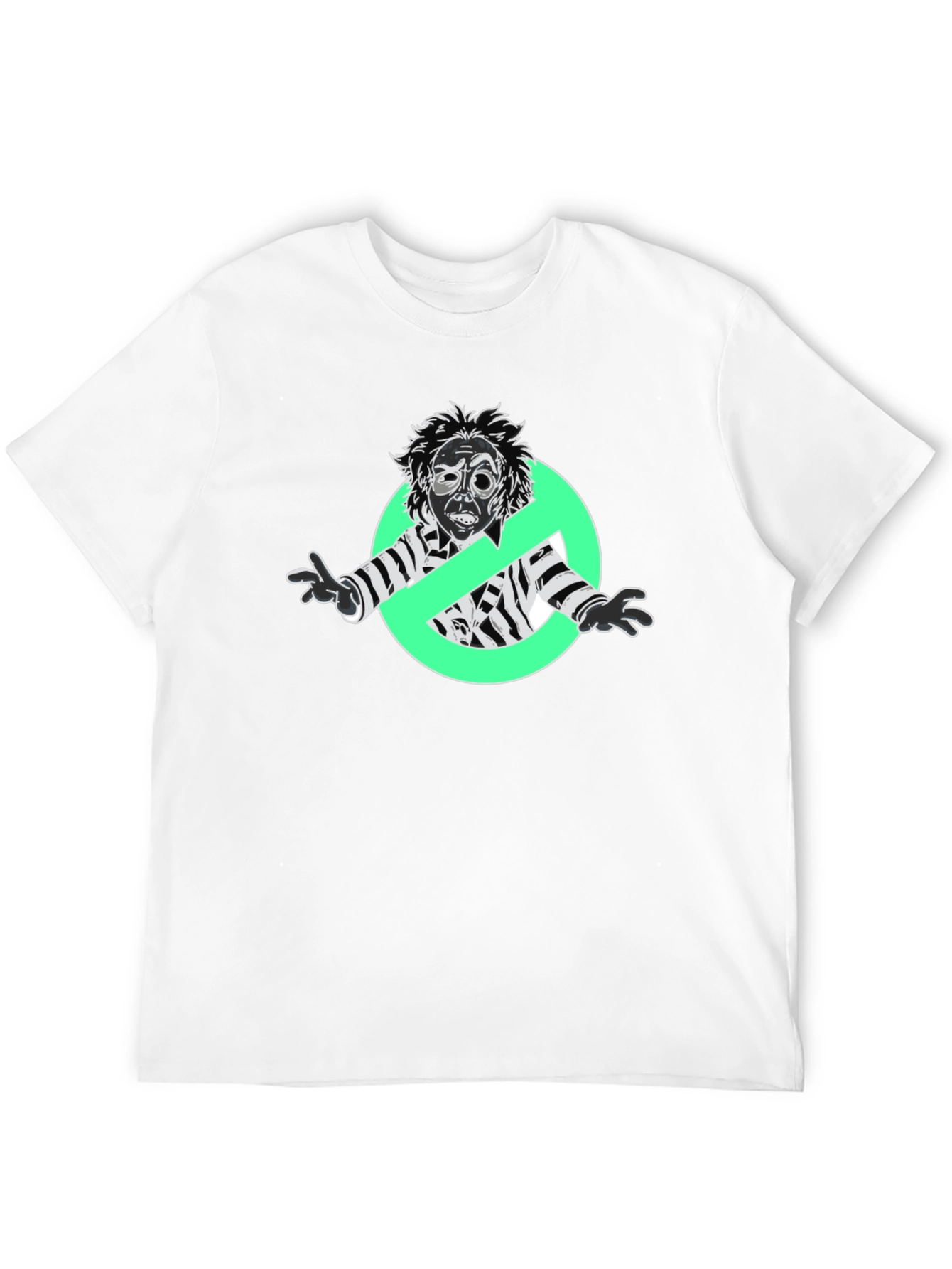Beetlejuice Ghostbusters Mashup Black T-Shirt