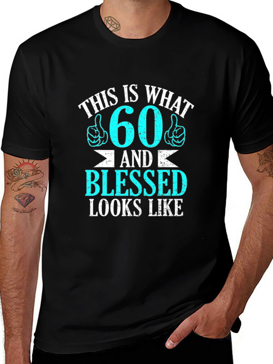 60 & Blessed Graphic T-Shirt