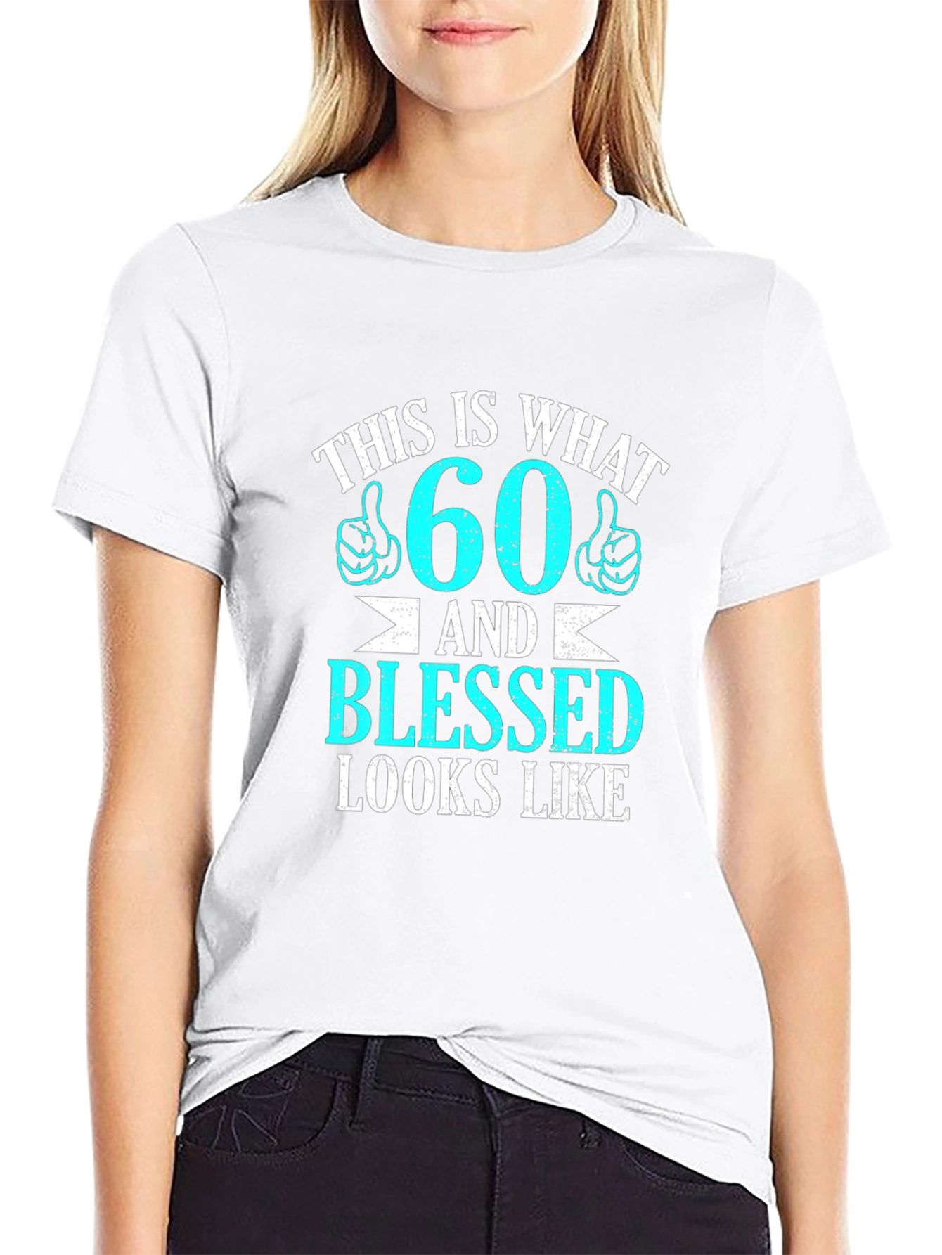 60 & Blessed Graphic T-Shirt