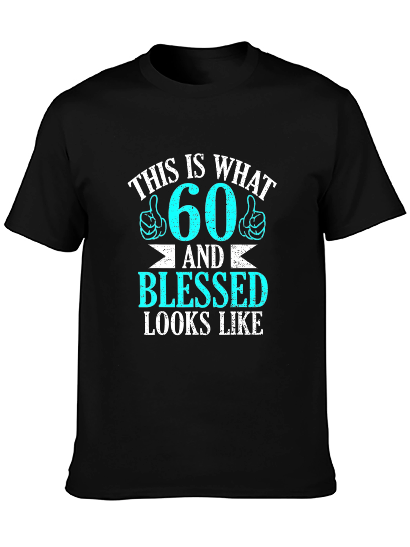 60 & Blessed Graphic T-Shirt