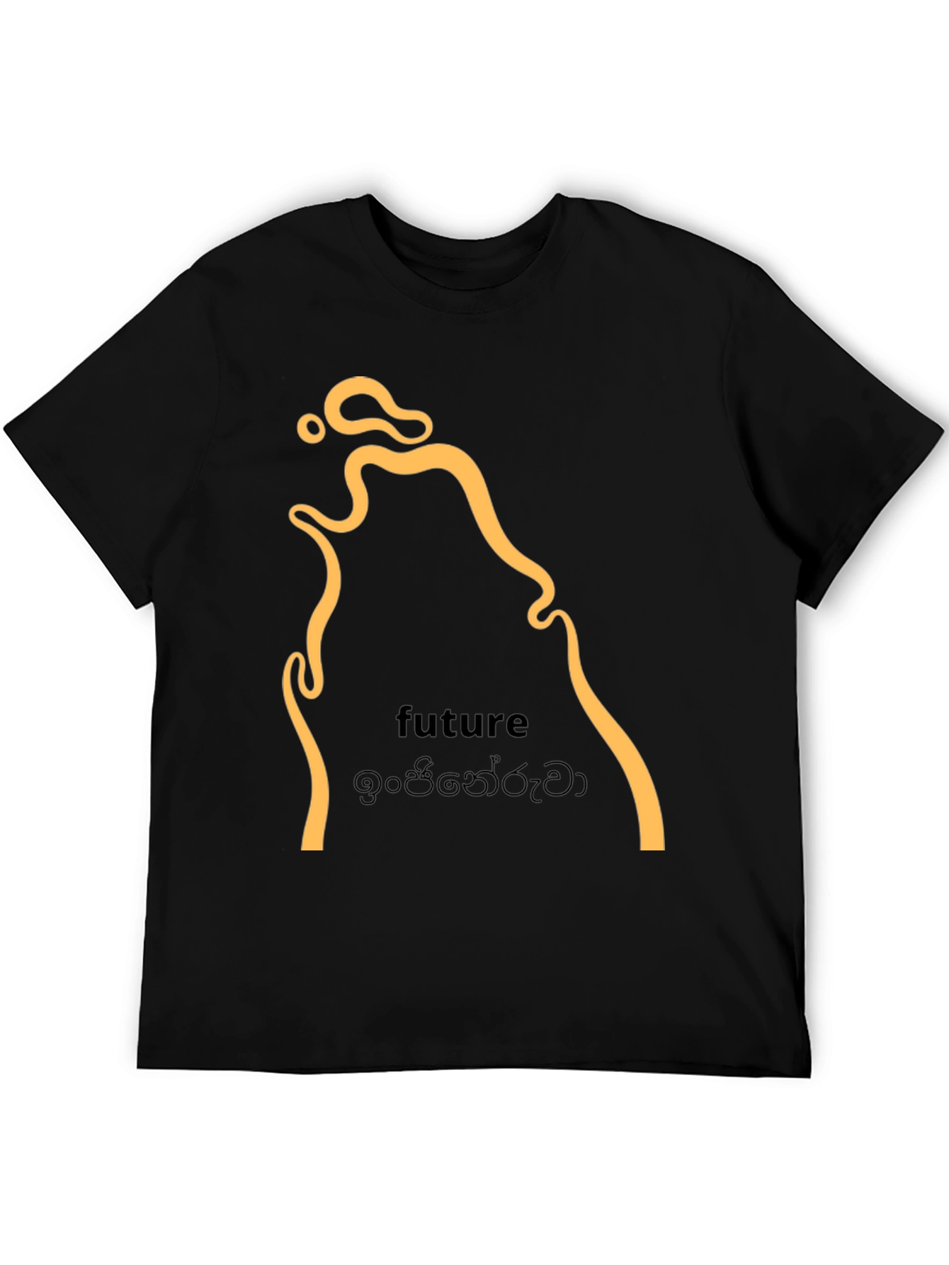 Future Design Graphic Tee - Black