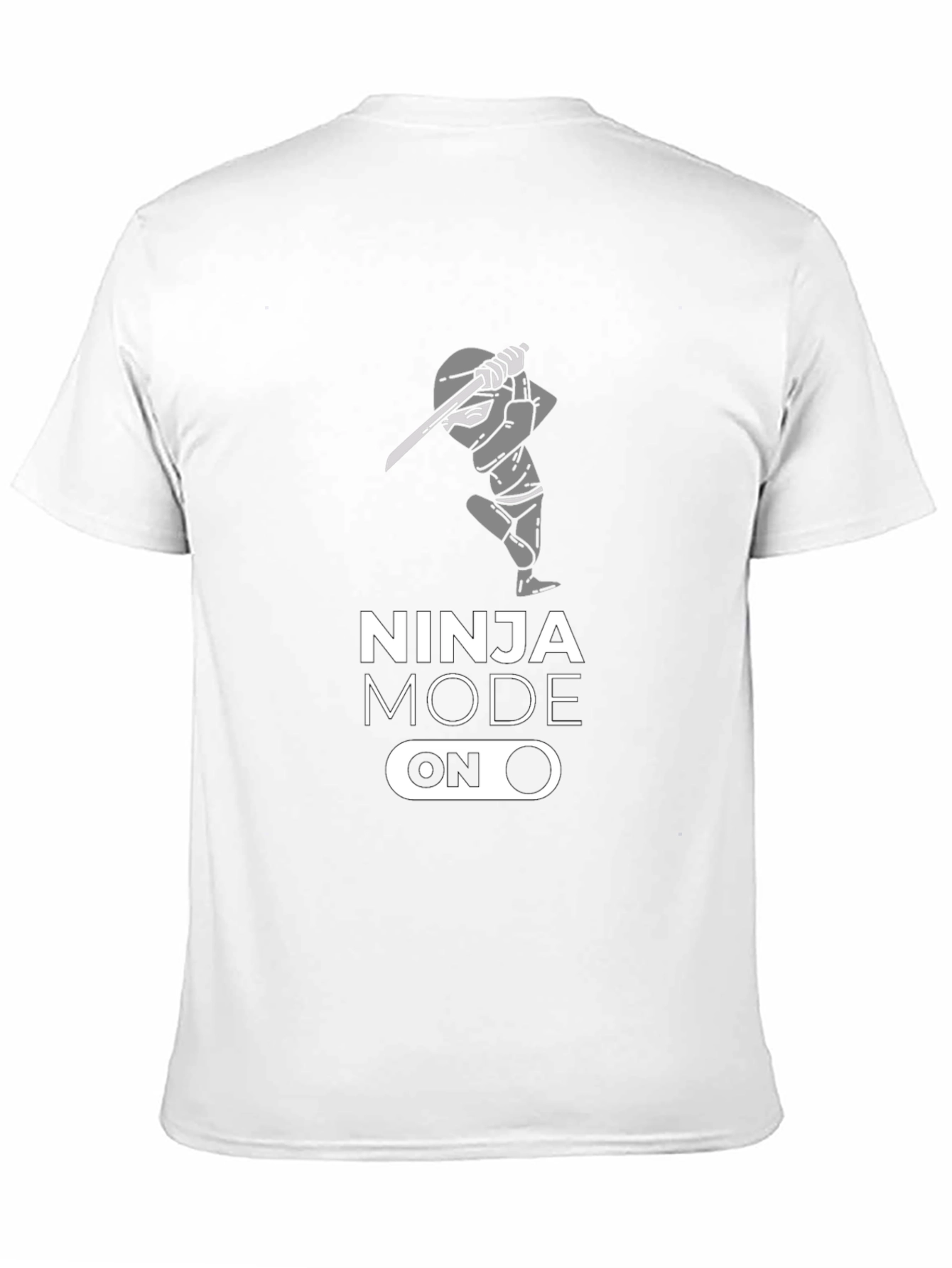 Ninja Mode On Black Graphic T-Shirt