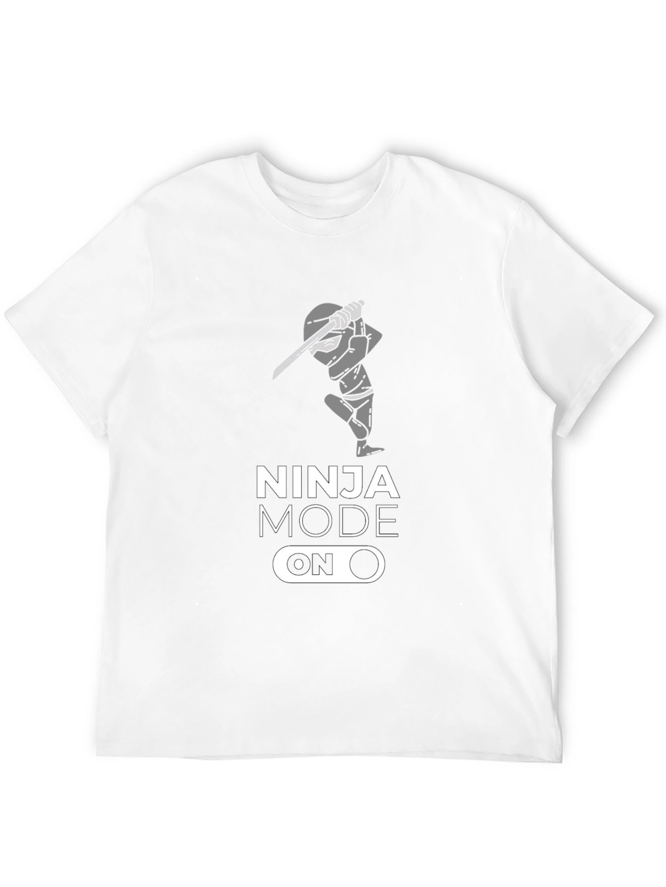 Ninja Mode On Black Graphic T-Shirt