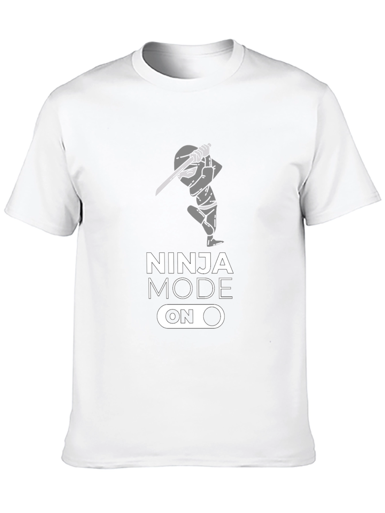 Ninja Mode On Black Graphic T-Shirt