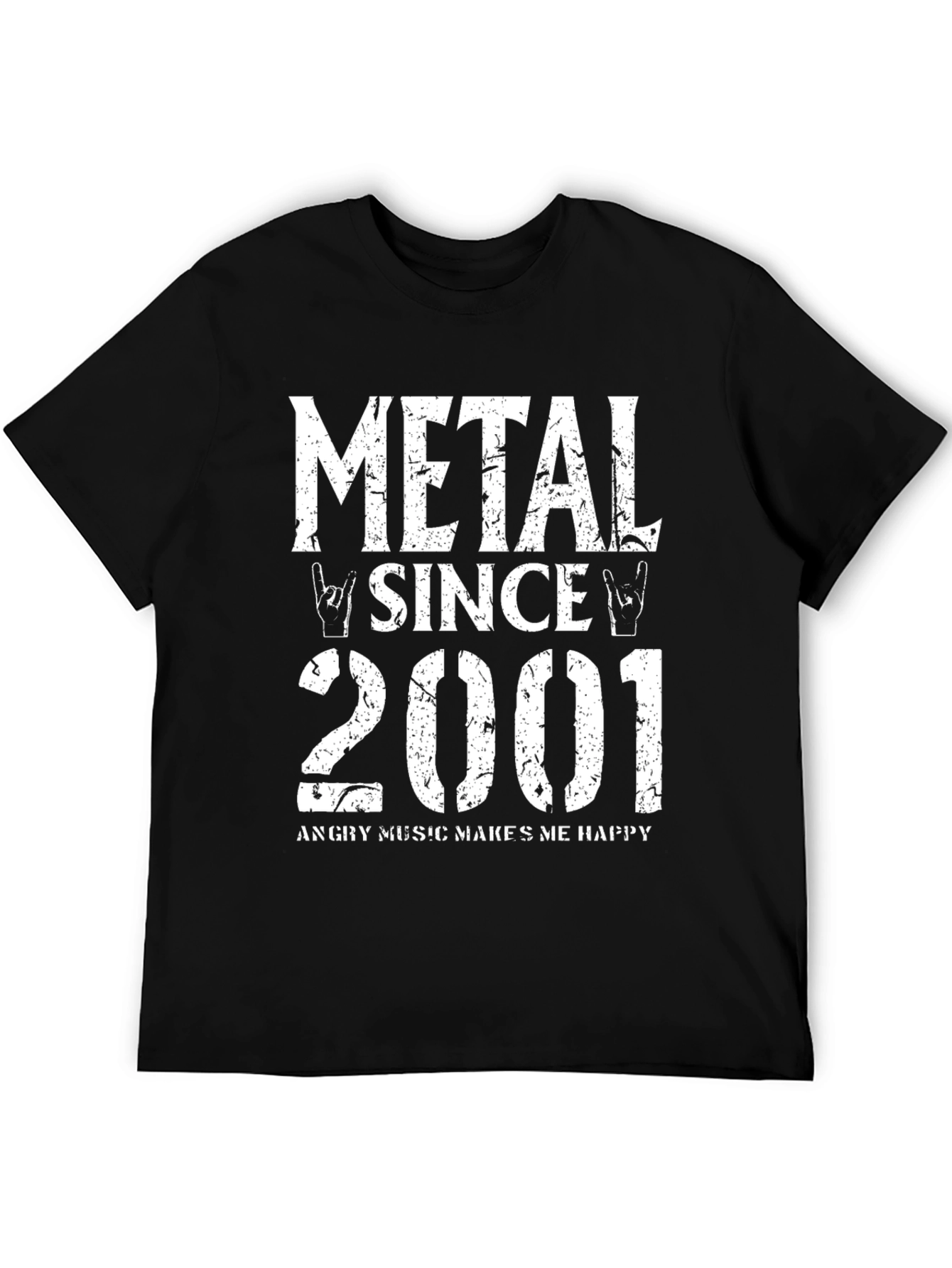 Metal Since 2001 Black Graphic T-Shirt
