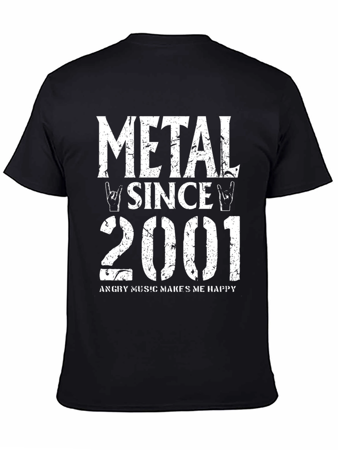 Metal Since 2001 Black Graphic T-Shirt