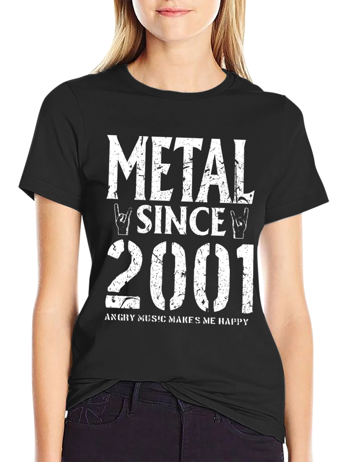 Metal Since 2001 Black Graphic T-Shirt