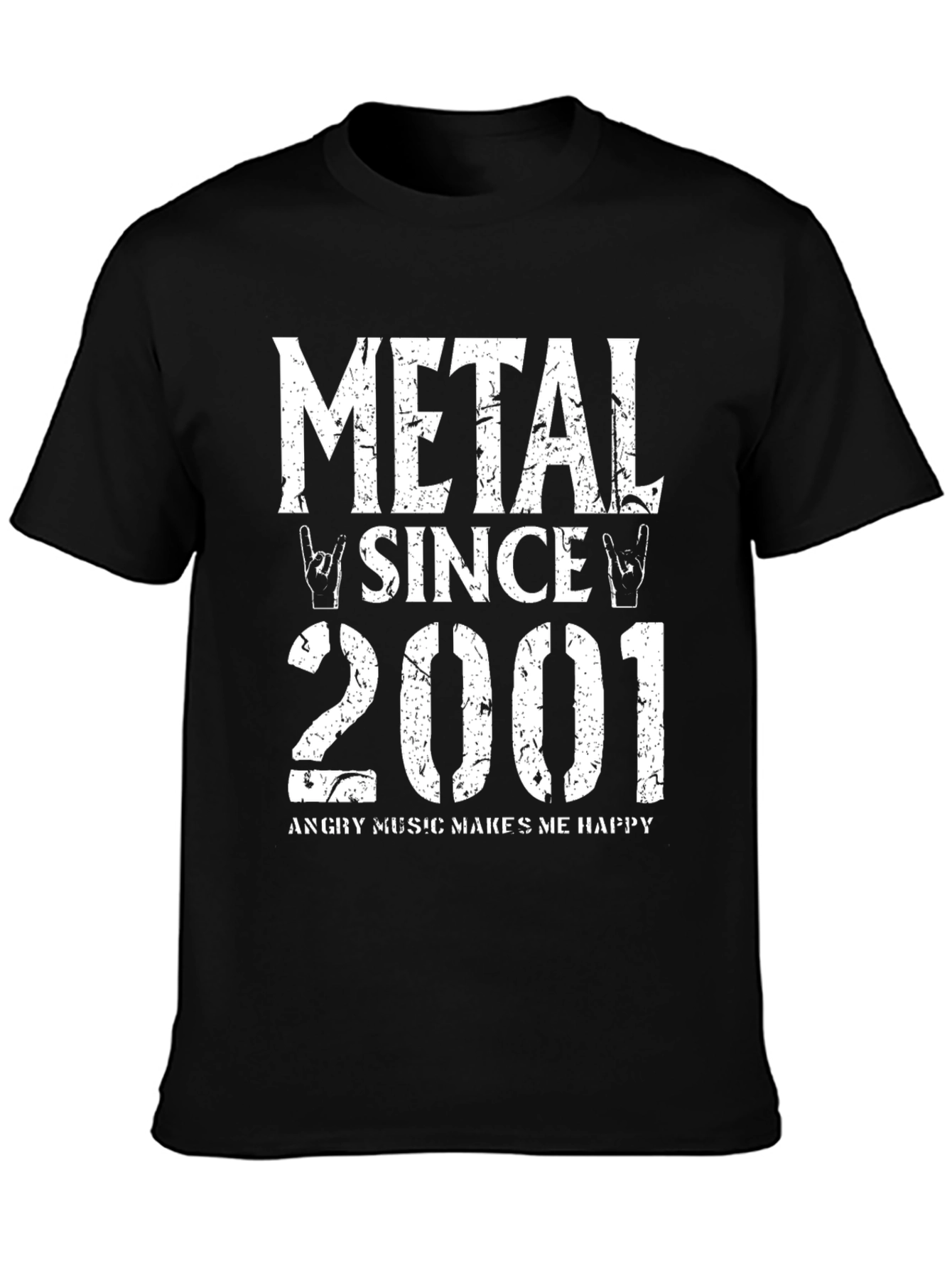 Metal Since 2001 Black Graphic T-Shirt