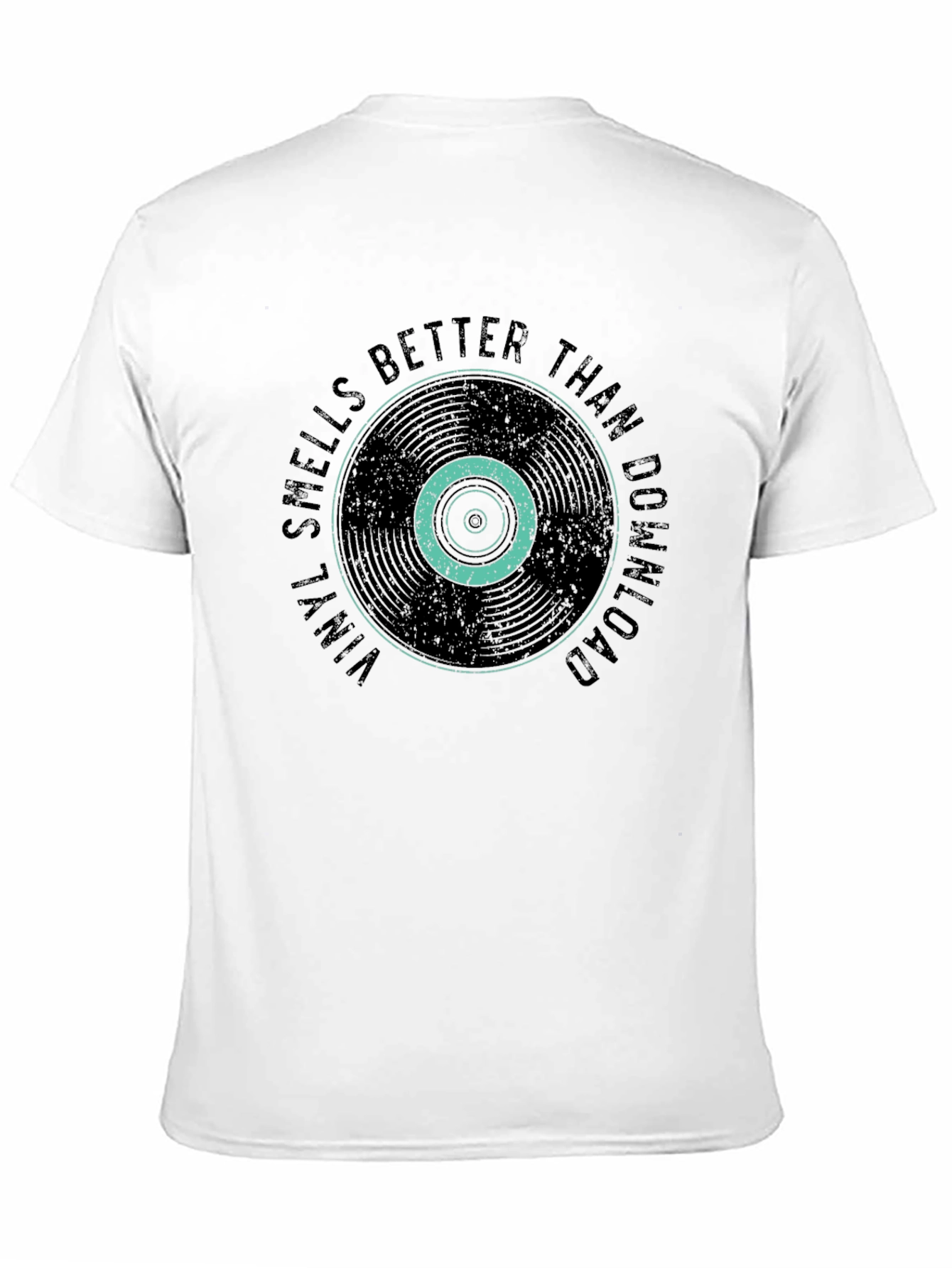 Vinyl Smells Better Than Download Black T-Shirt