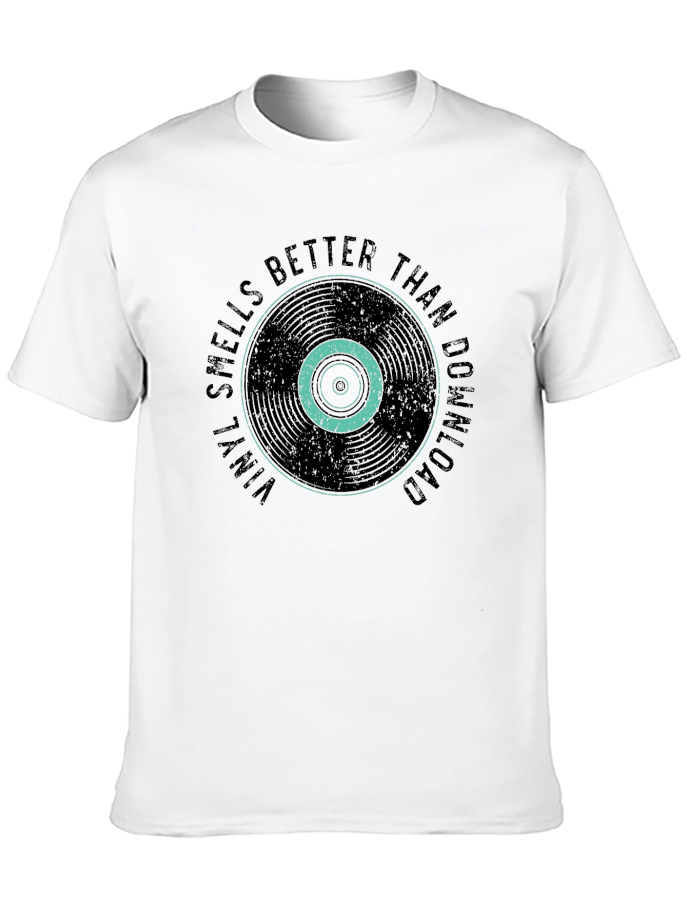 Vinyl Smells Better Than Download Black T-Shirt