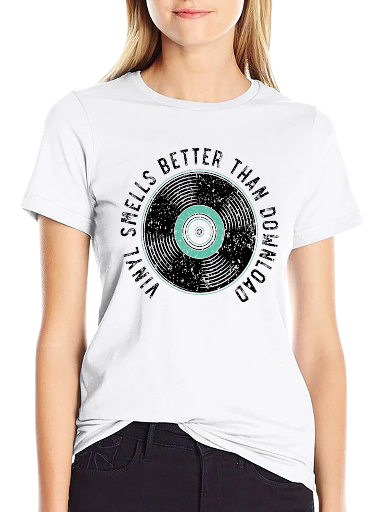 Vinyl Smells Better Than Download Black T-Shirt