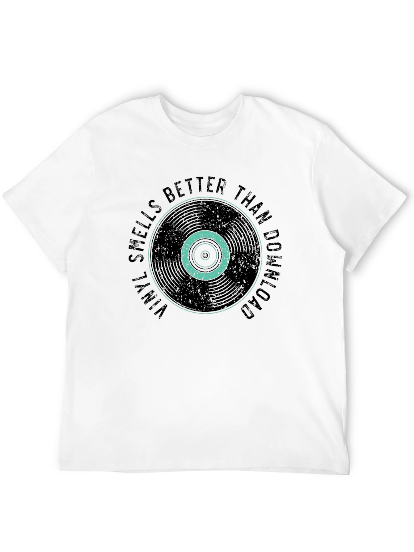 Vinyl Smells Better Than Download Black T-Shirt