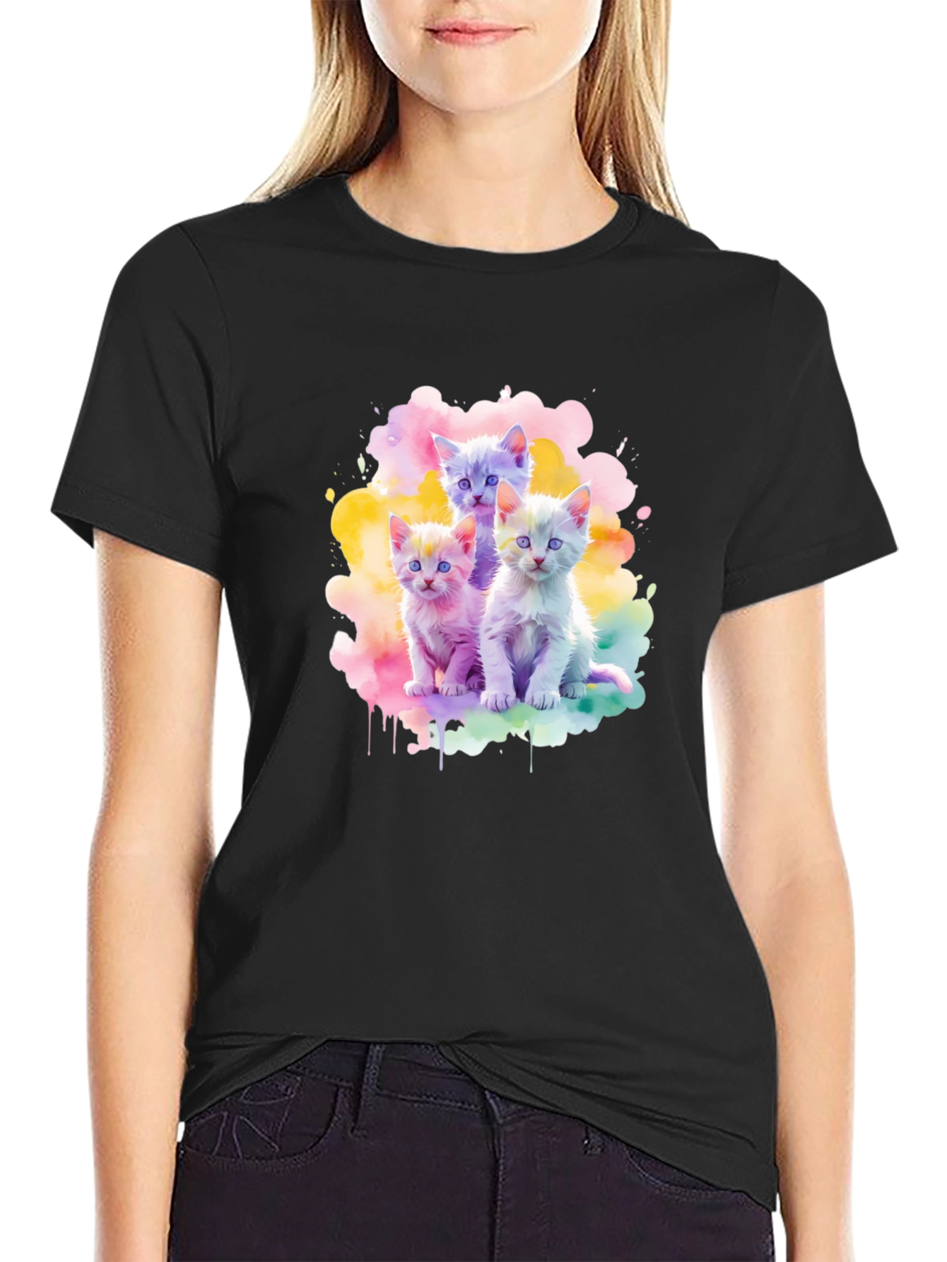 Watercolor Kittens T-Shirt