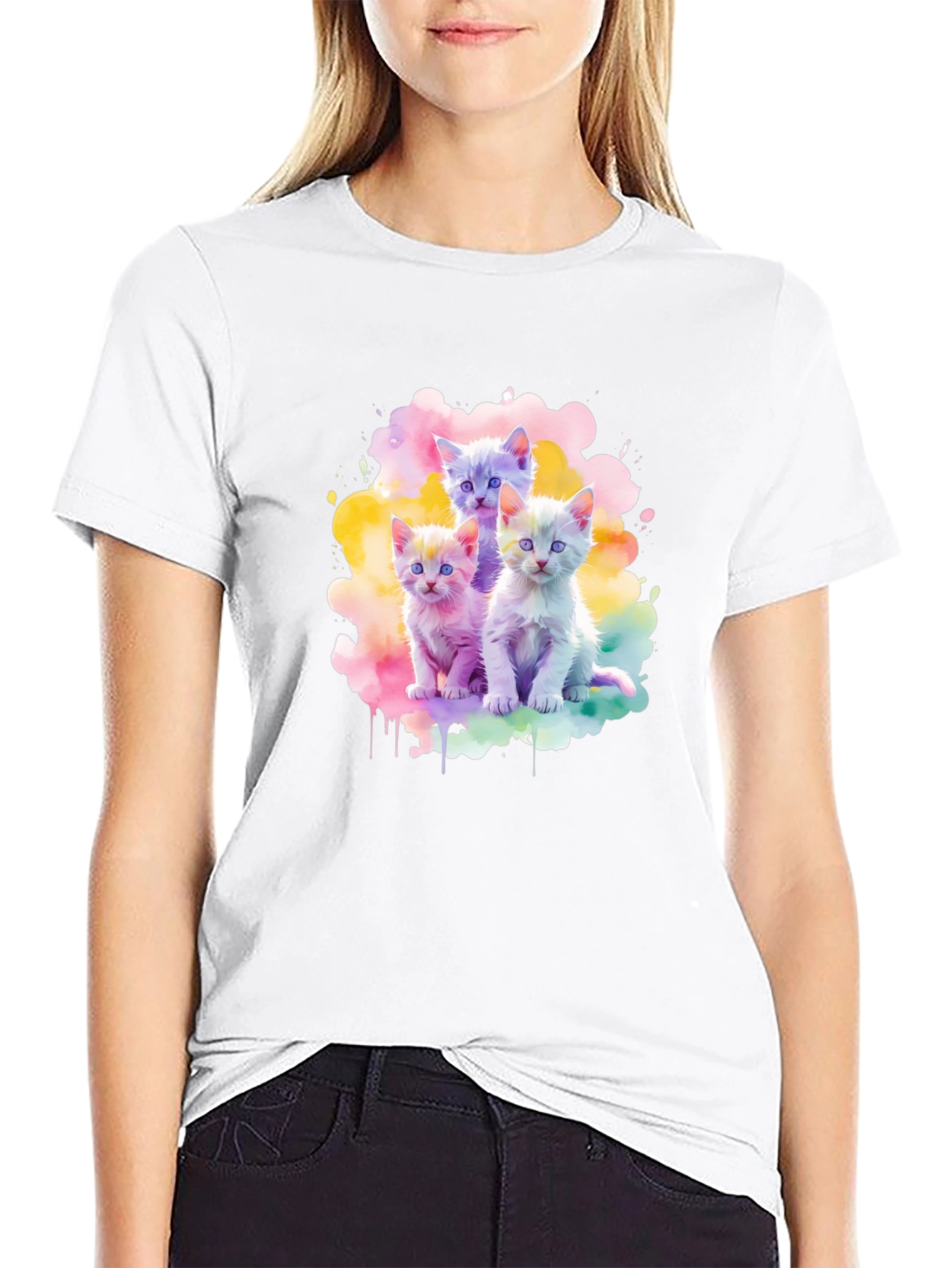 Watercolor Kittens T-Shirt