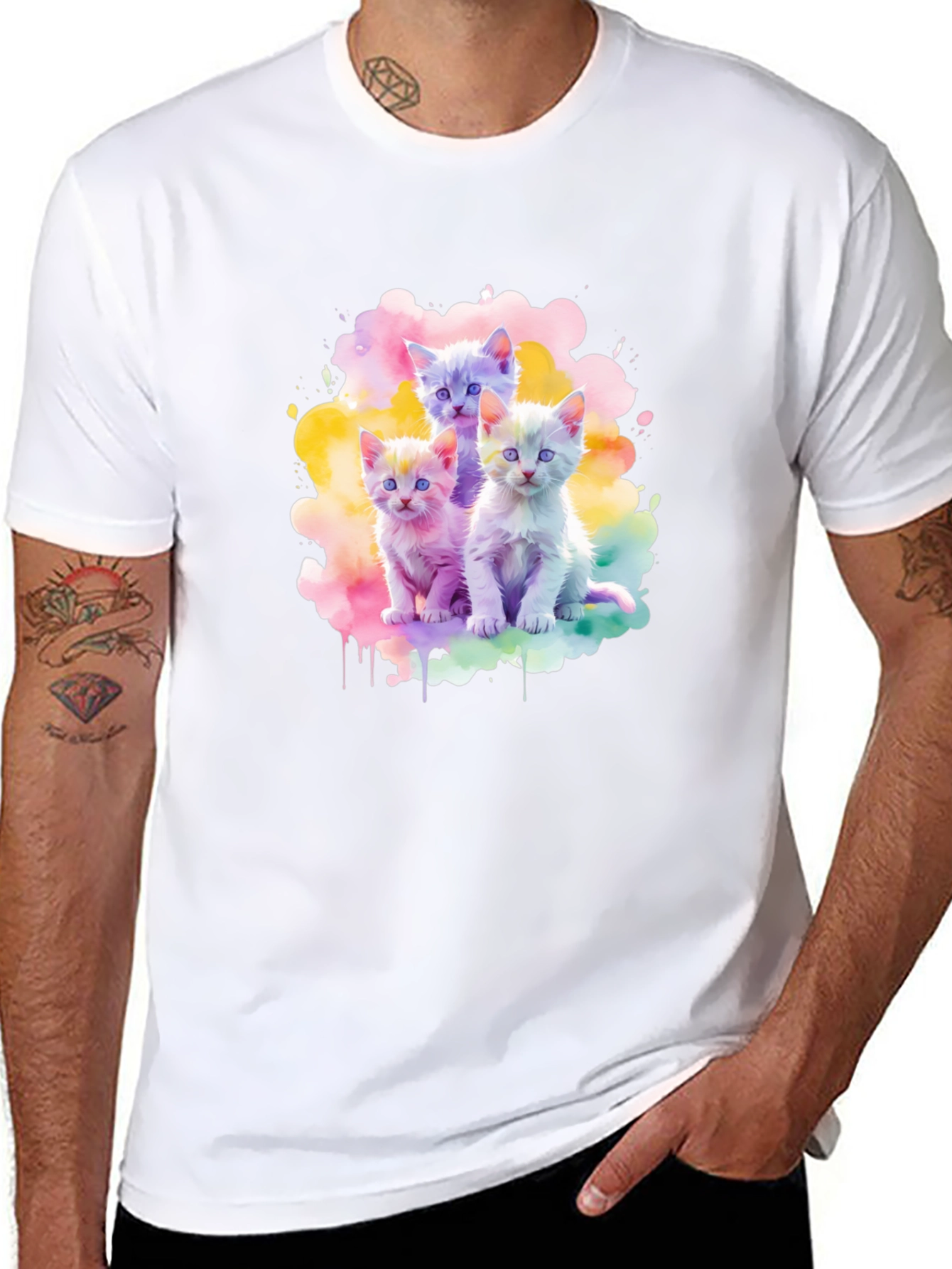 Watercolor Kittens T-Shirt
